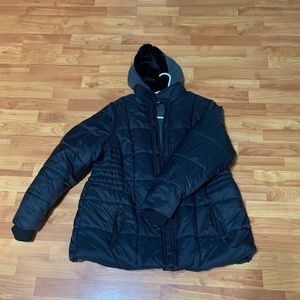 Torrid size 1 quilted lined black jacket